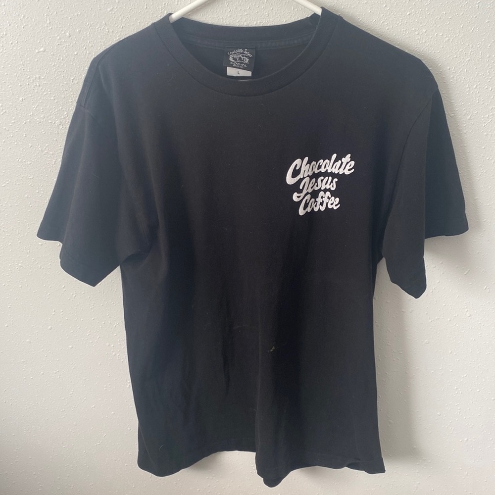 Black tee from Chocolate Jesus in a size large